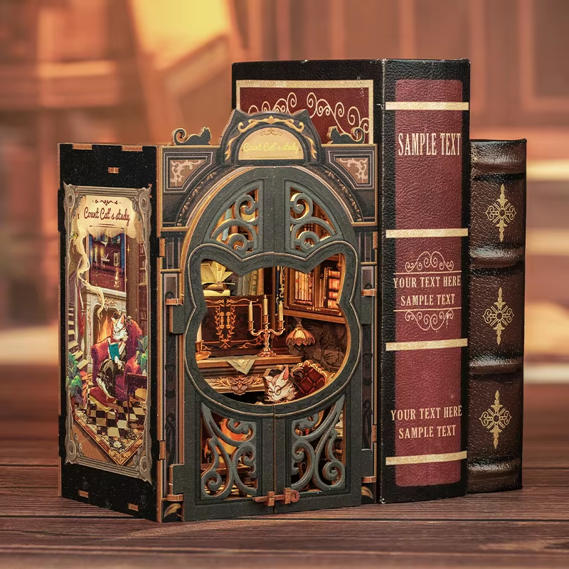 Woodworking Book - CUTEBEE Booknook Kit DIY Doll House
