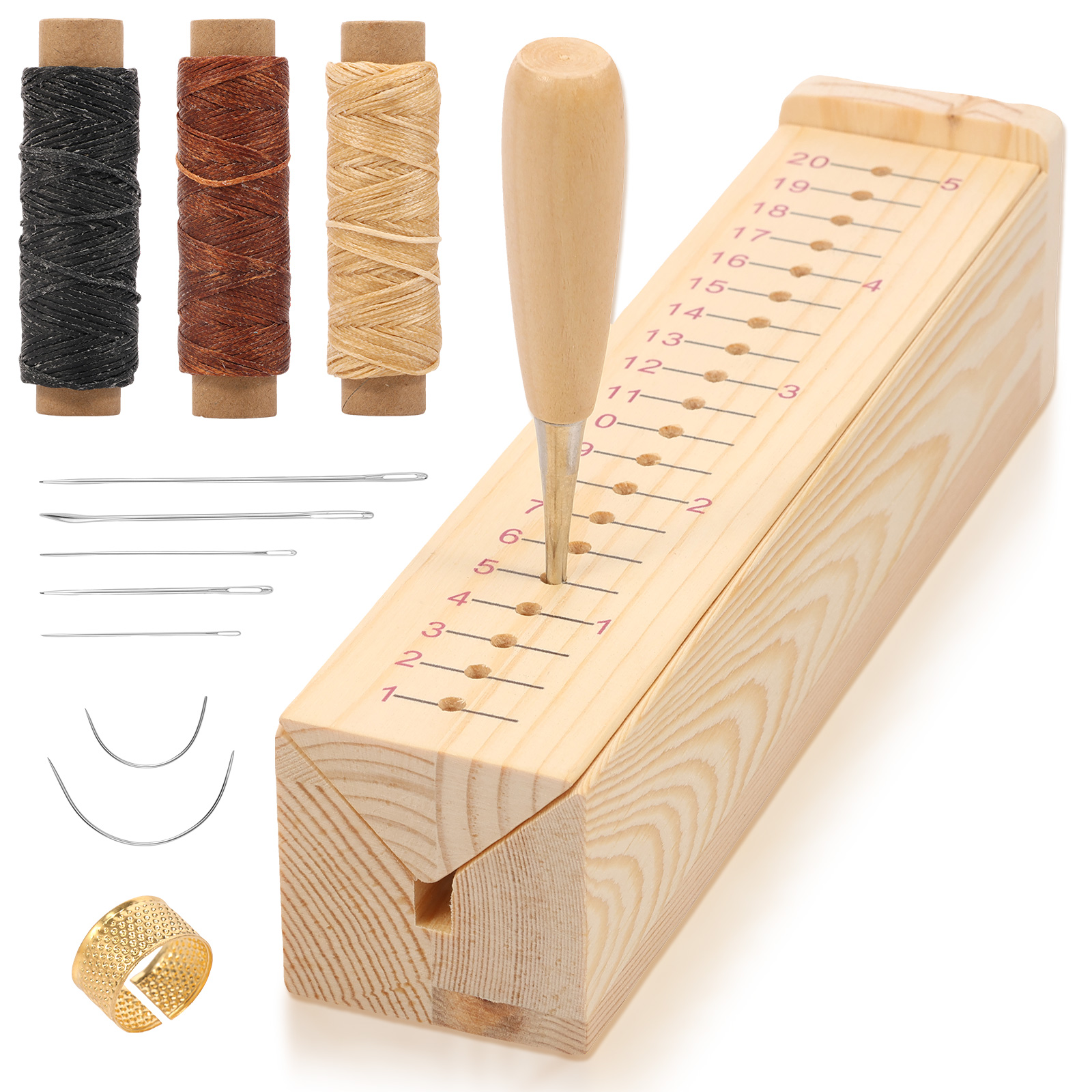 Woodworking Book - Wood Bookbinding Punching Cradle Portable Book