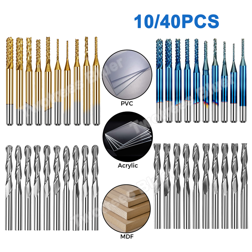 Woodworking Manufacturing - Laser Woodworking Tools Titanium Coat End