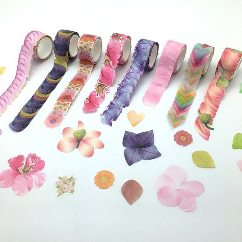 Woodworking Wallpaper - Decorative Petal Stickers Premium Paper Realistic