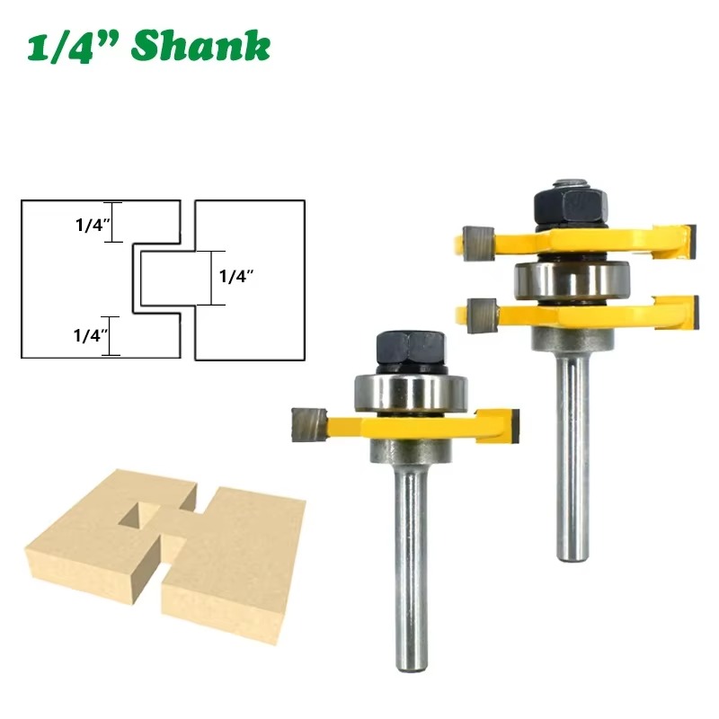 Woodworking Usa - 2PC/Set 1/4