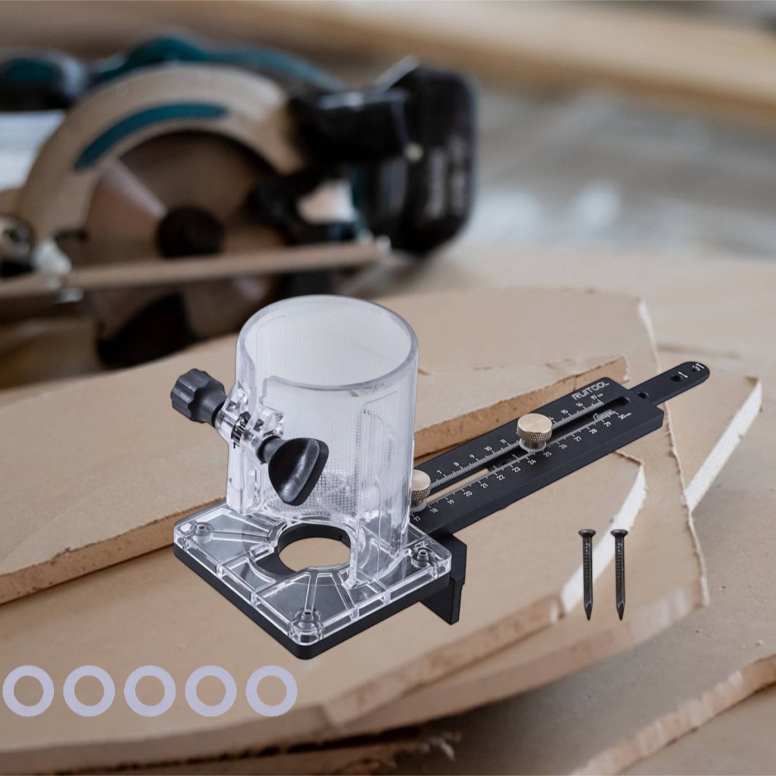Woodworking Routers - Router Circle Cutting Jig Multi-Function Router