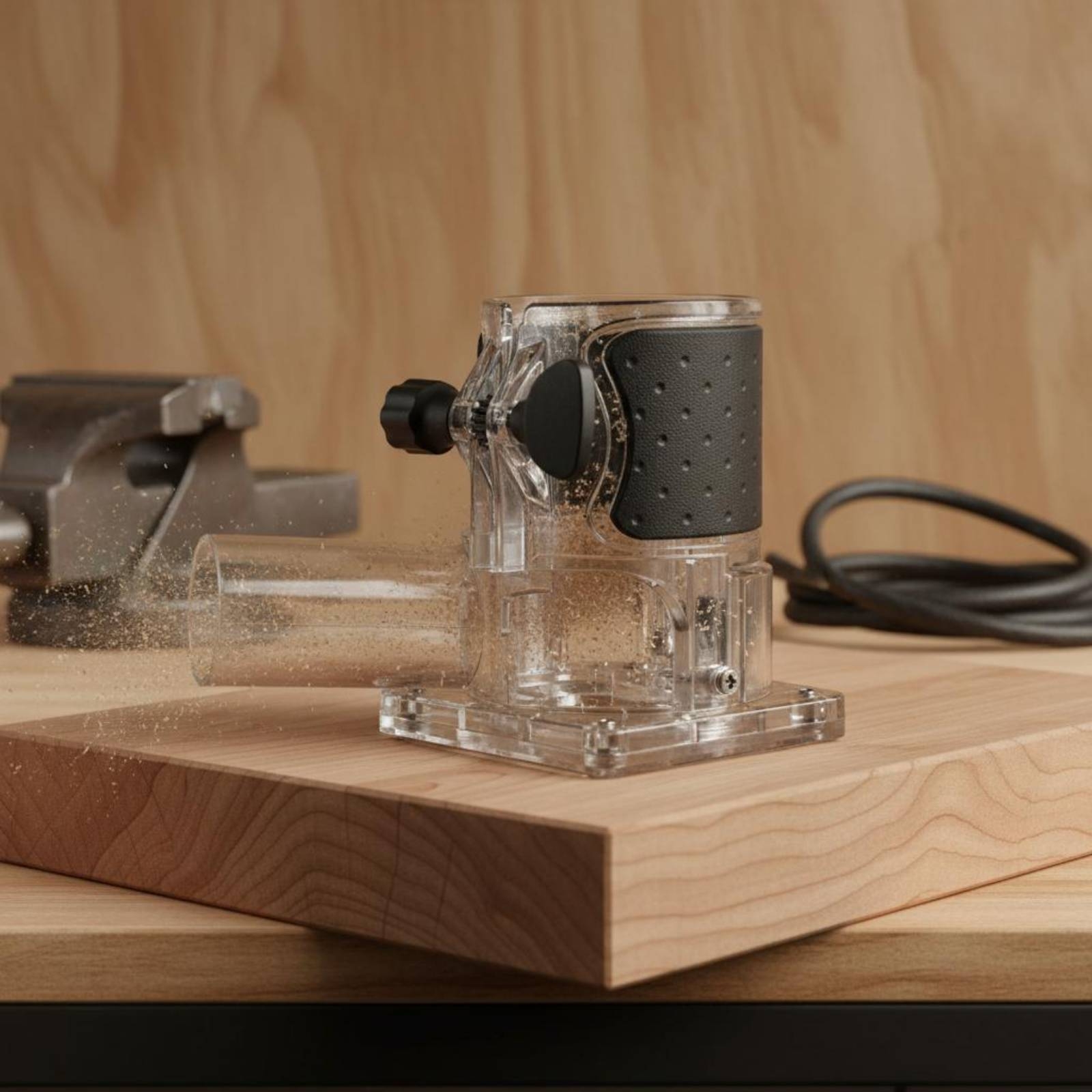 Transparent Router Dust Hood T - Woodworking Routers บทวิจารณ์และราคา