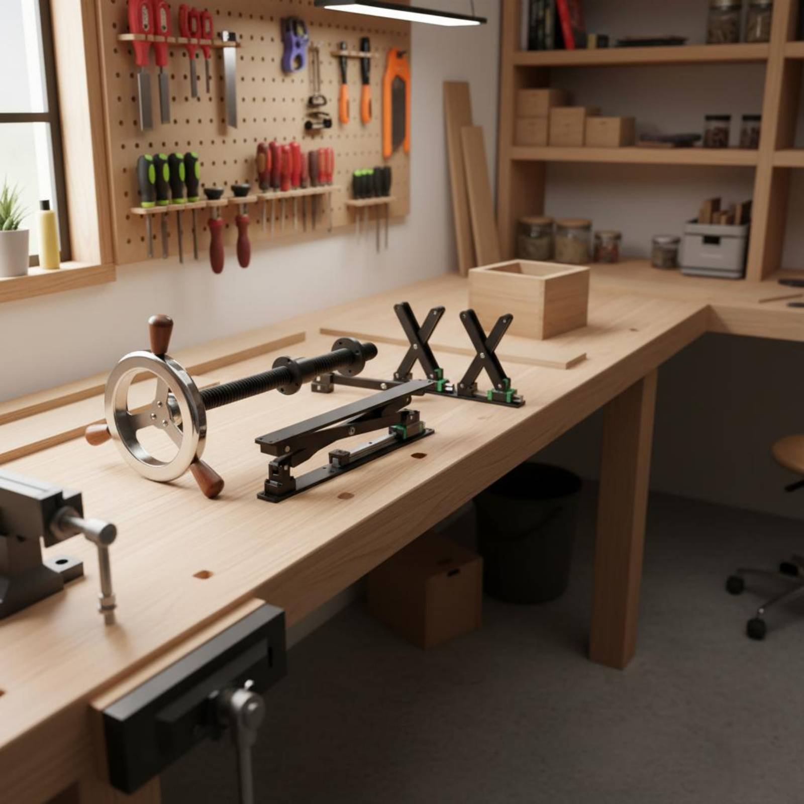 Workbench Leg Clamp European D - Woodworking Workshop Design บทวิจารณ์และราคา