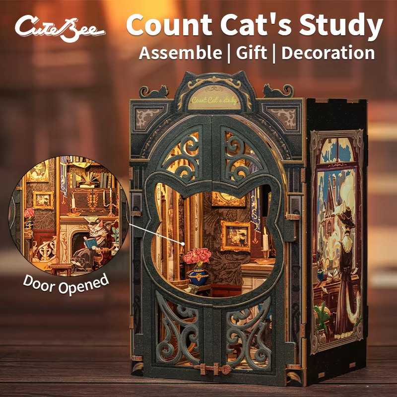 CUTEBEE Booknook Kit DIY Doll  - Woodworking Book บทวิจารณ์และราคา