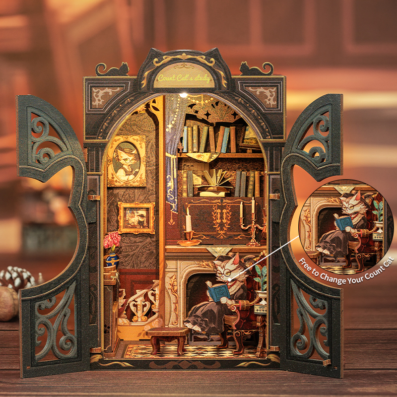 CUTEBEE Booknook Kit DIY Doll  - Woodworking Book บทวิจารณ์และราคา