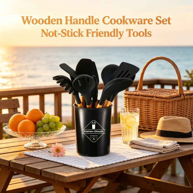 Black Silicone Kitchen Tools 1 - Woodworking Kits บทวิจารณ์และราคา