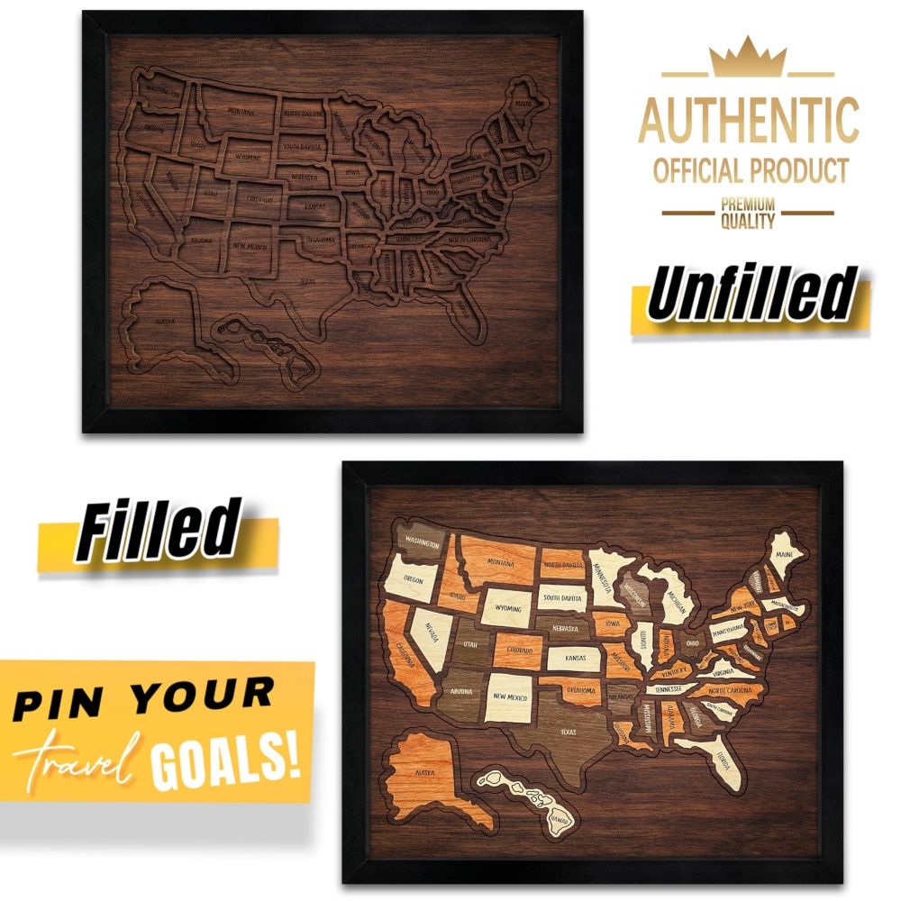 Customizable Wooden USA Travel - Woodworking Usa บทวิจารณ์และราคา