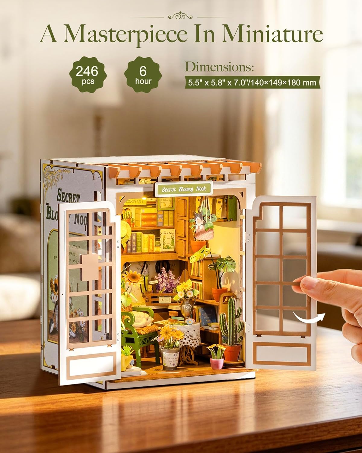 Rolife Book Nook Kit DIY Minia - Woodworking Book บทวิจารณ์และราคา