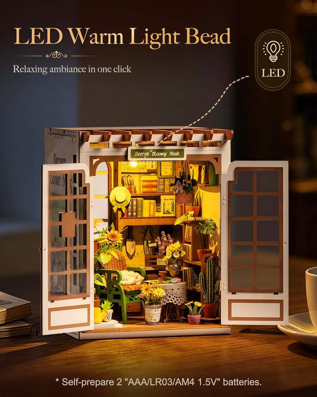 Rolife Book Nook Kit DIY Minia - Woodworking Book บทวิจารณ์และราคา
