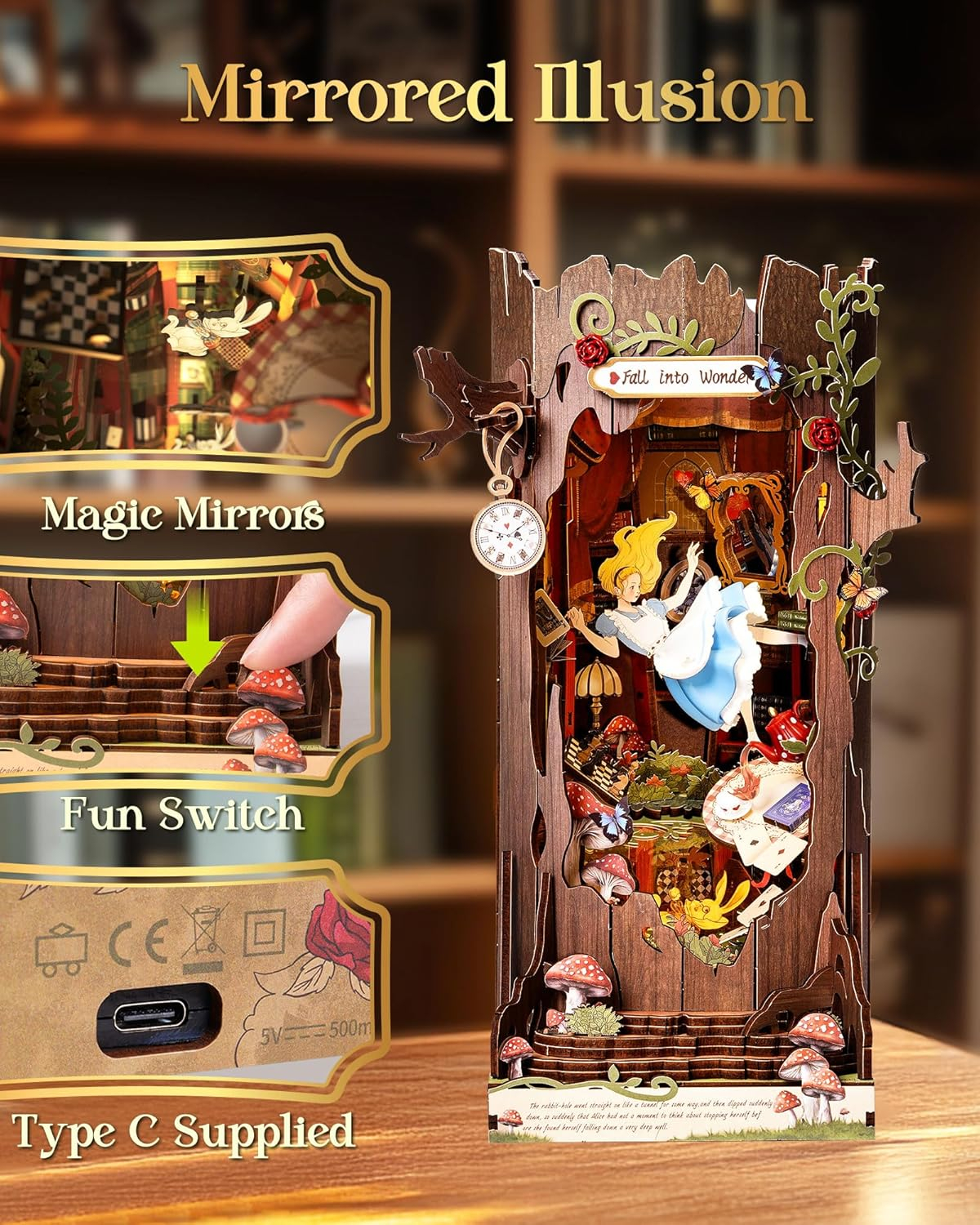 Fall into Wonder 3D Wooden Puz - Woodworking Book บทวิจารณ์และราคา