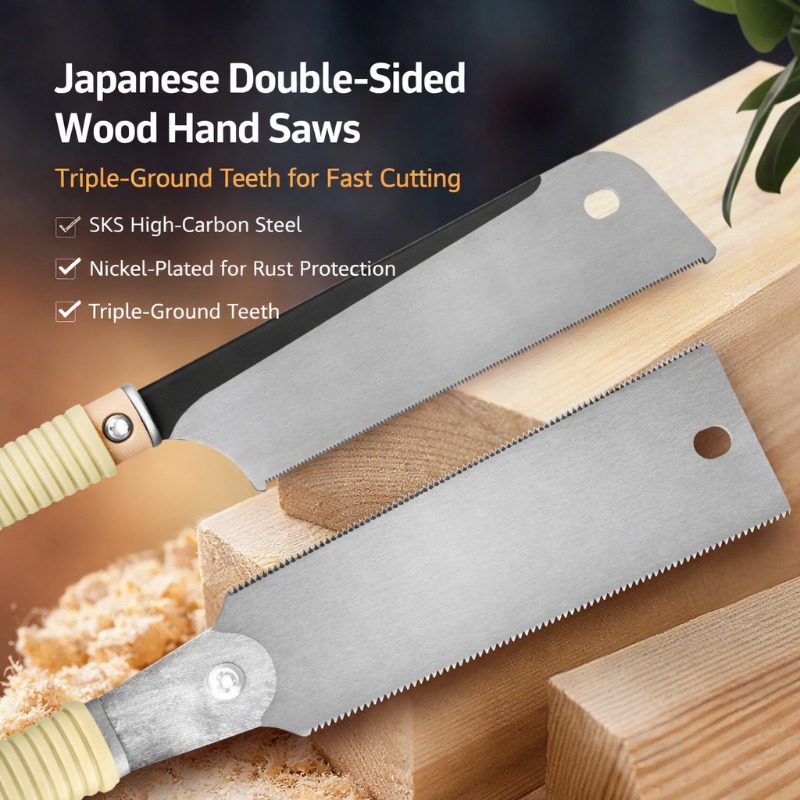 Japanese Style Double Sided Ha - Japanese Pull Saw บทวิจารณ์และราคา