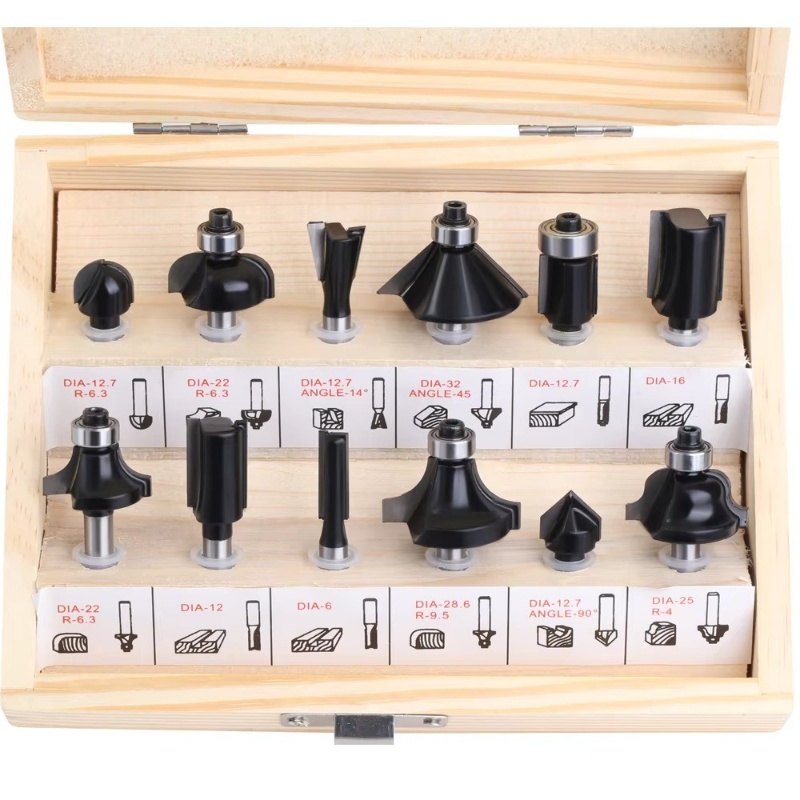 12pcs 6mm Shank Router Bit Set - Woodworking Usa บทวิจารณ์และราคา