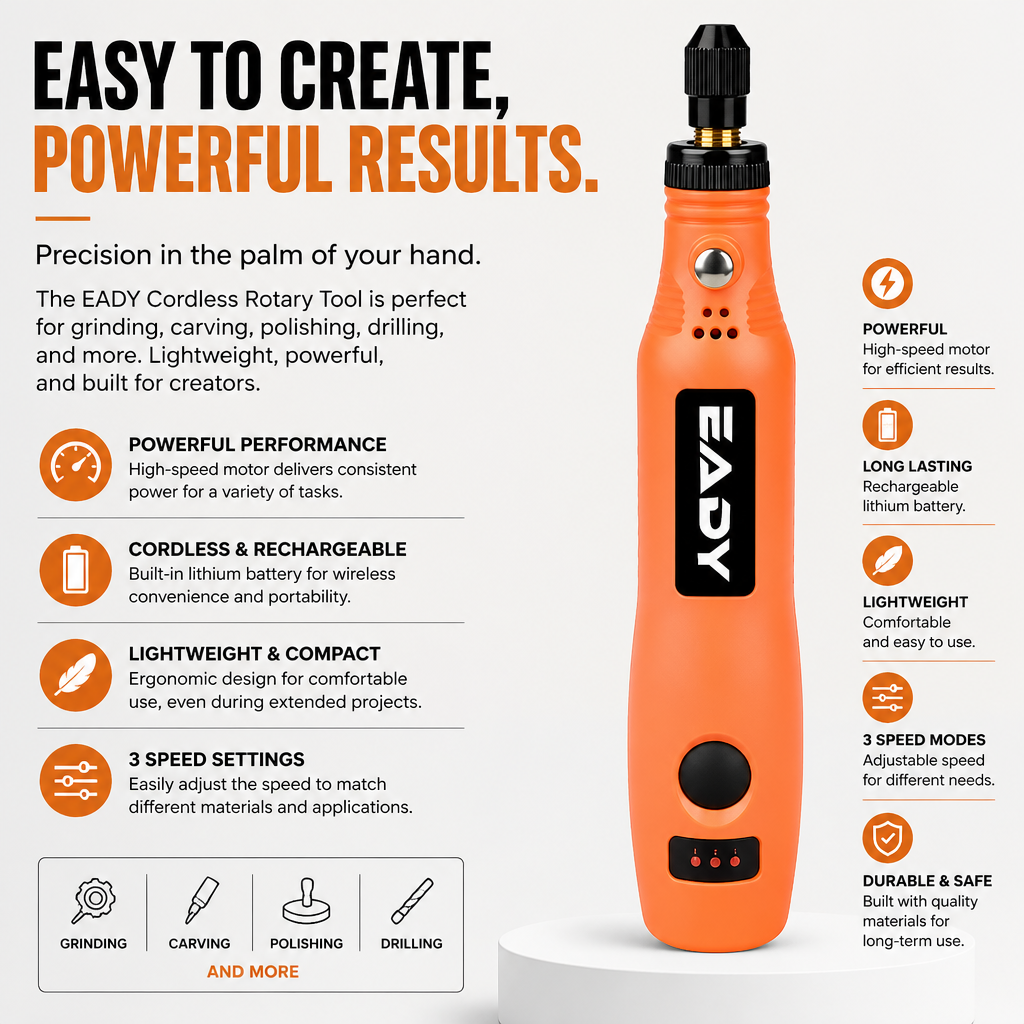 USB Cordless Rotary Tool Kit – - Woodworking Kits บทวิจารณ์และราคา