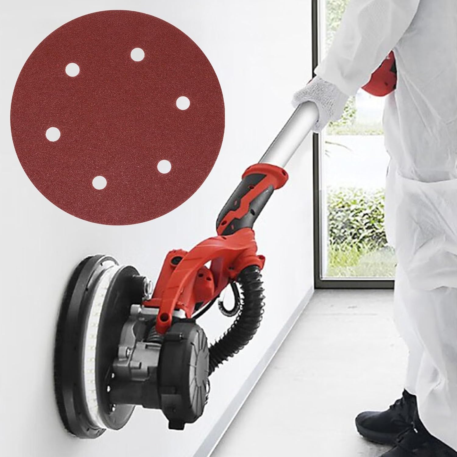 9 Inch 6 Holes 225 MM Wall San - Woodworking Wallpaper บทวิจารณ์และราคา