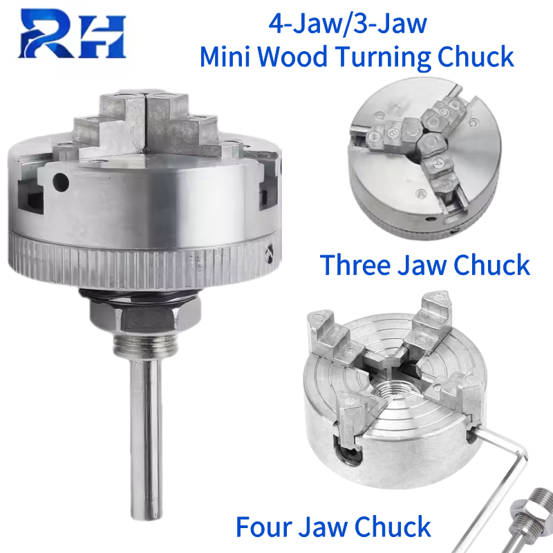 Mini Zinc Alloy 3-Jaw 4-Jaw Ch - Woodworking Lathe Chuck บทวิจารณ์และราคา