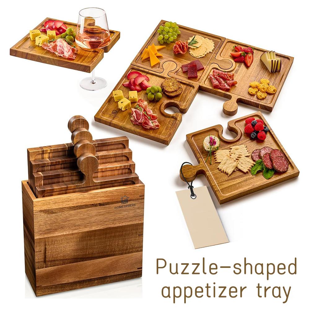 Wooden Puzzle Shaped Appetizer - Woodworking Plans บทวิจารณ์และราคา