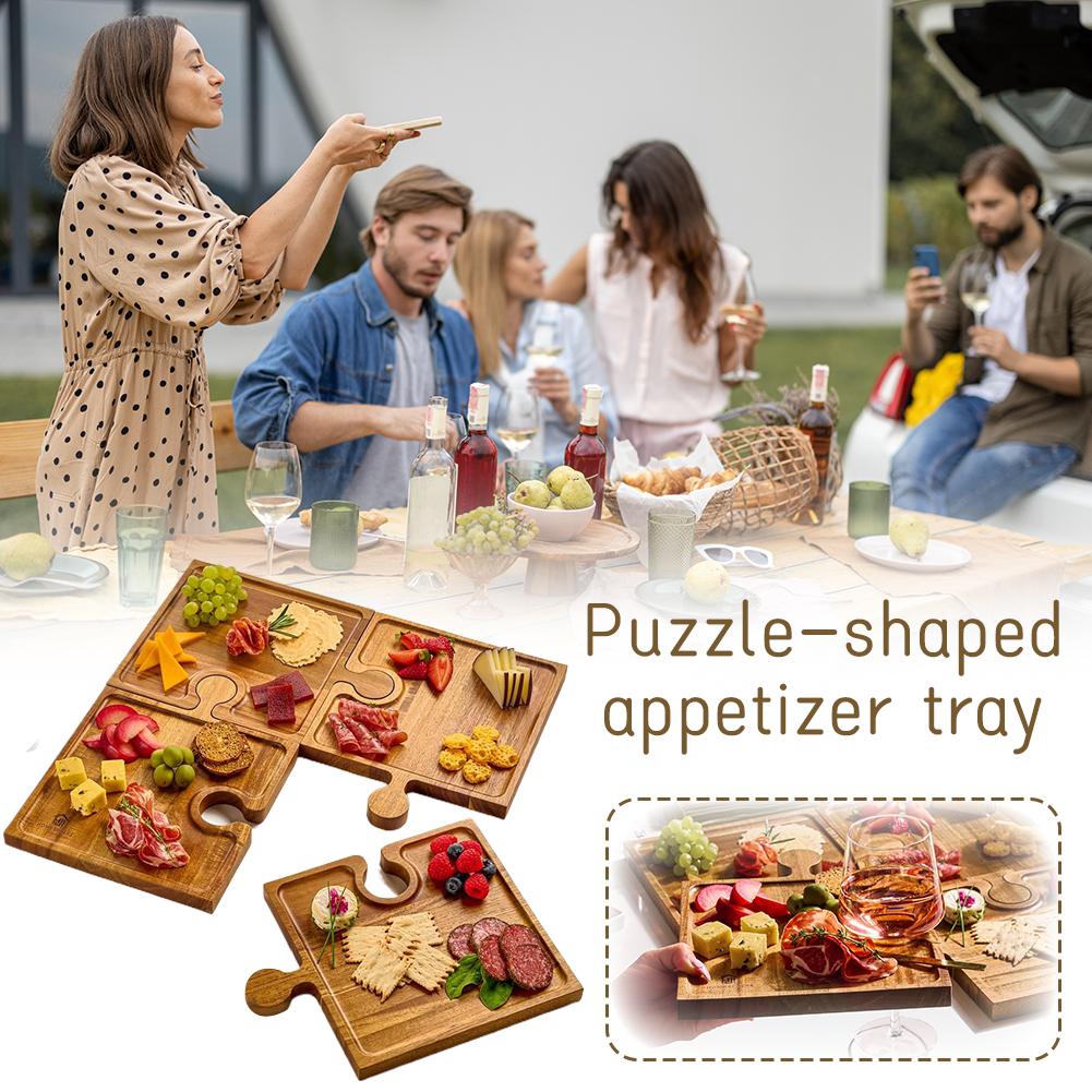 Wooden Puzzle Shaped Appetizer - Woodworking Plans บทวิจารณ์และราคา