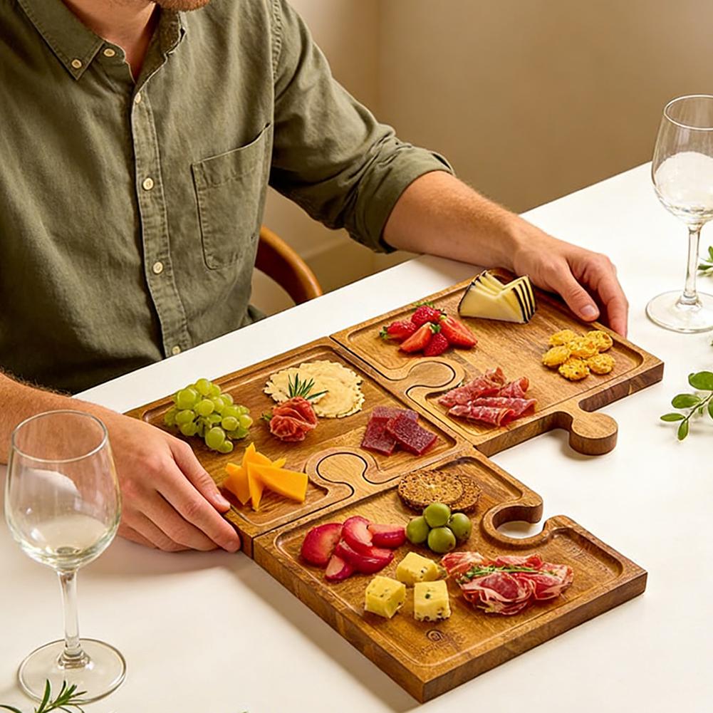 Wooden Puzzle Shaped Appetizer - Woodworking Plans บทวิจารณ์และราคา