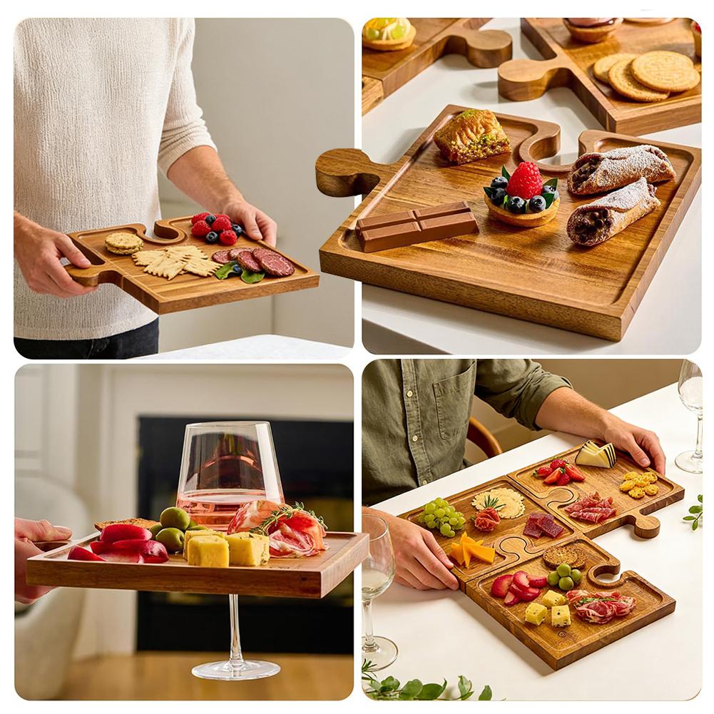 Wooden Puzzle Shaped Appetizer - Woodworking Plans บทวิจารณ์และราคา