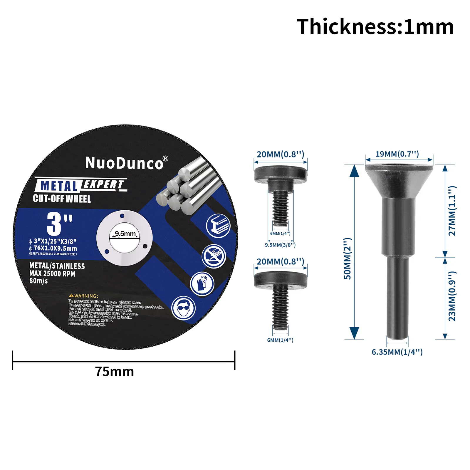 75mm Cut-off-Wheel Mini Metal  - Band Saw Blade บทวิจารณ์และราคา