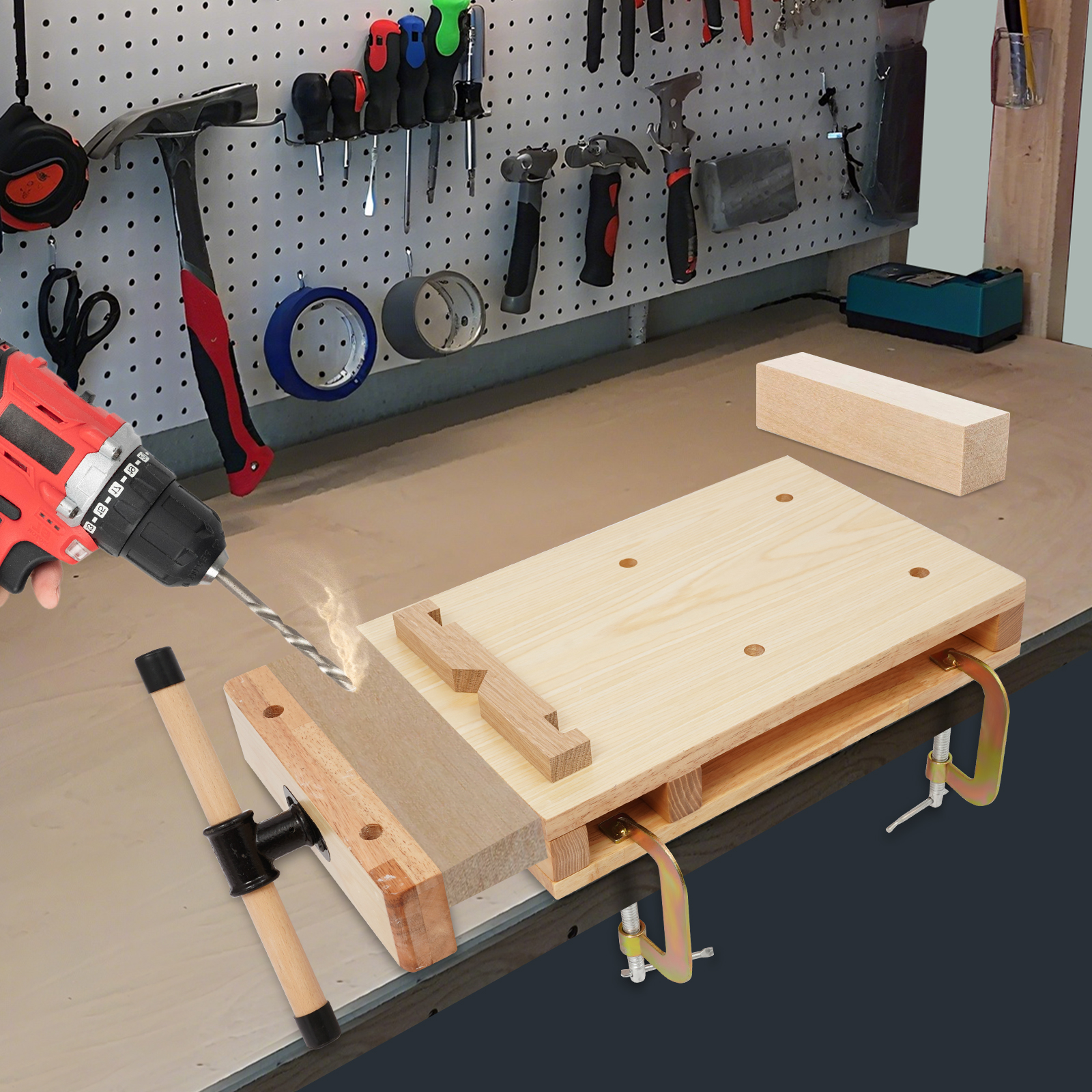 Portable Wooden Workbench, Woo - Woodworking Plans บทวิจารณ์และราคา