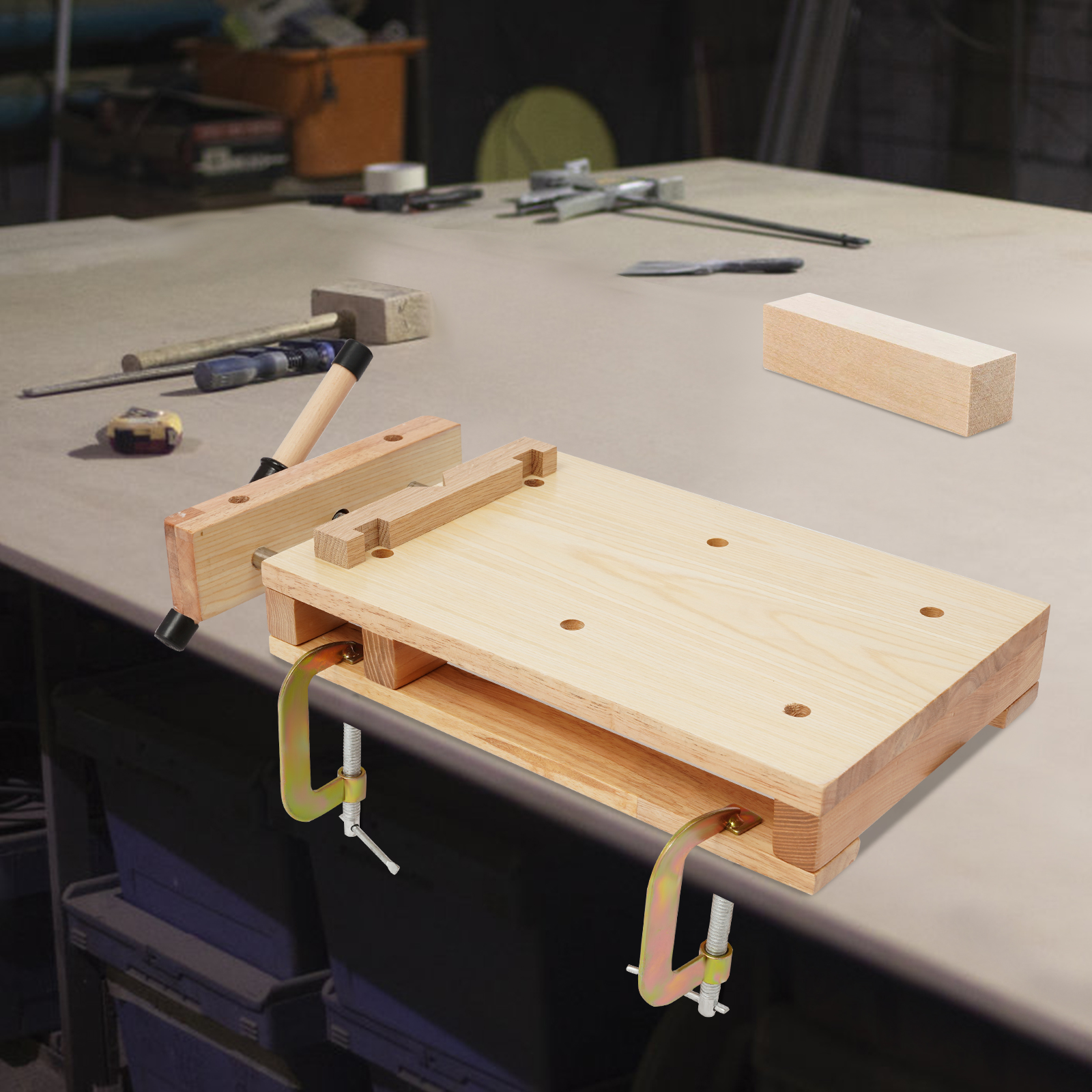 Portable Wooden Workbench, Woo - Woodworking Plans บทวิจารณ์และราคา
