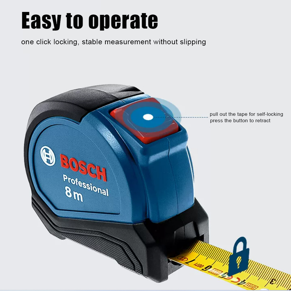Bosch 8M Magnetic Steel Tape M - Woodworking Definition บทวิจารณ์และราคา