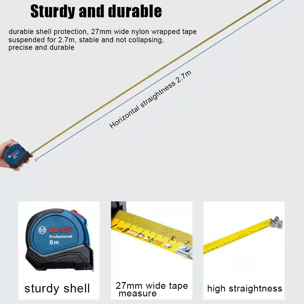 Bosch 8M Magnetic Steel Tape M - Woodworking Definition บทวิจารณ์และราคา