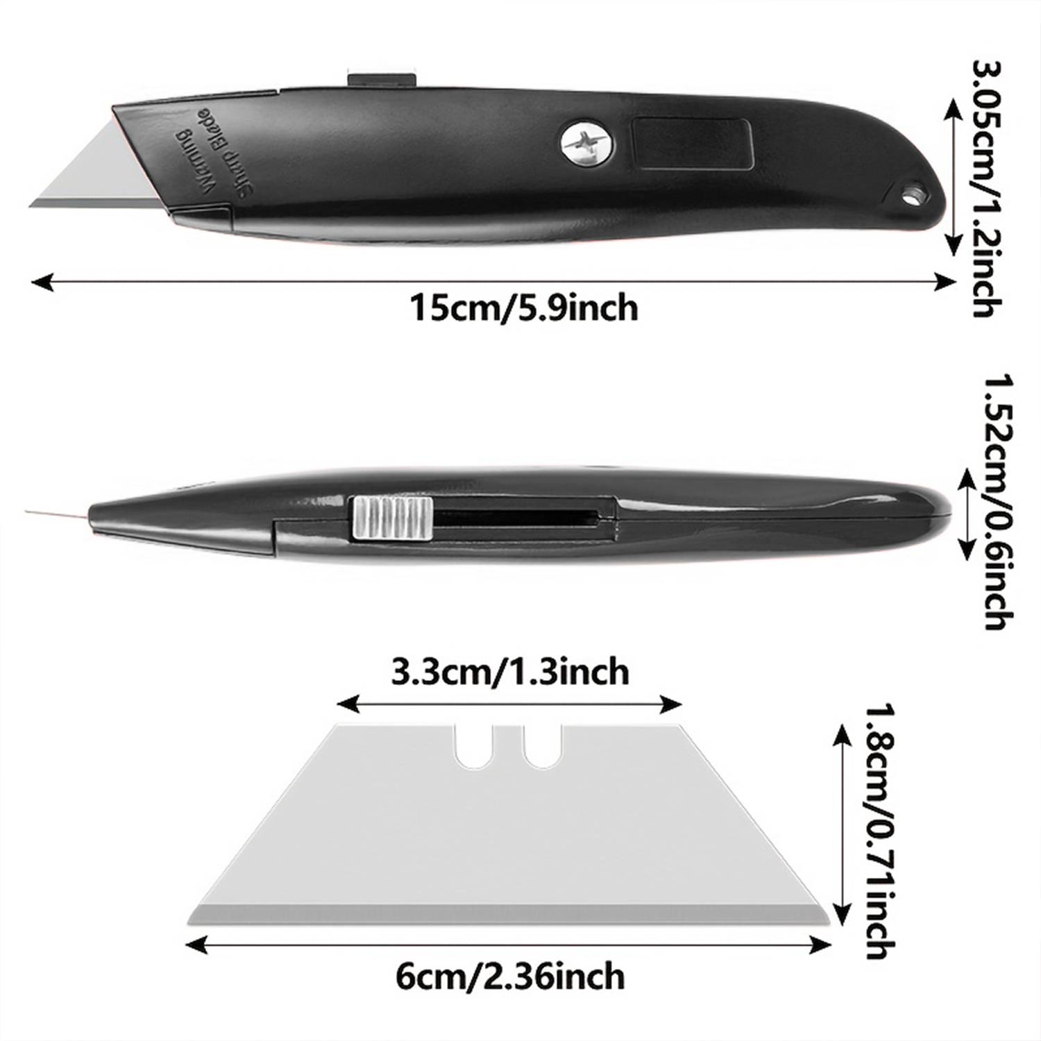 1/2PCS Utility Knife Retractab - Woodworking Warehouse บทวิจารณ์และราคา
