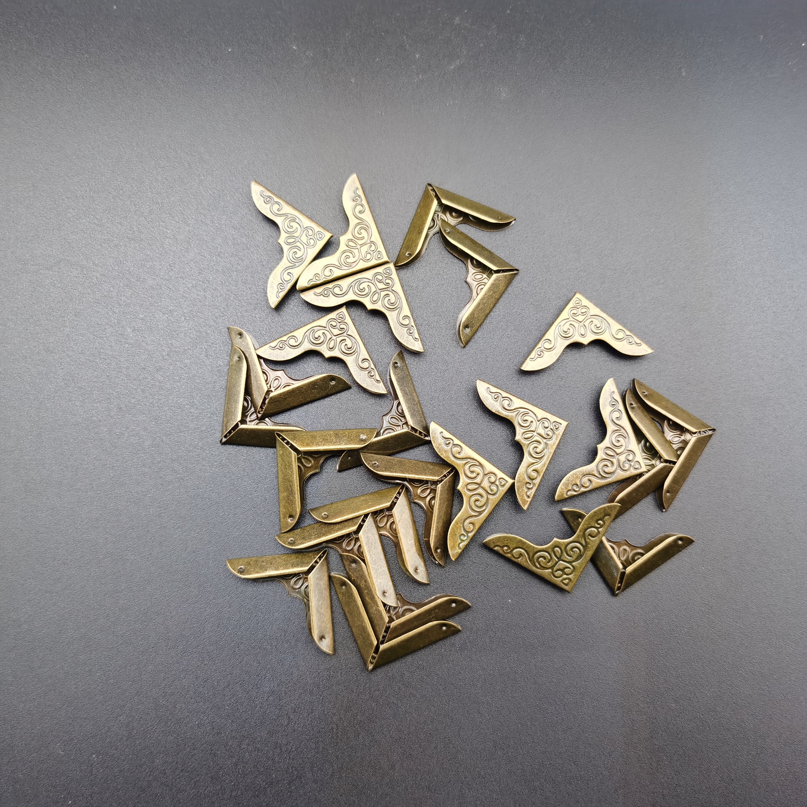 24pcs Retro Triangle Metal Alb - Woodworking Book บทวิจารณ์และราคา