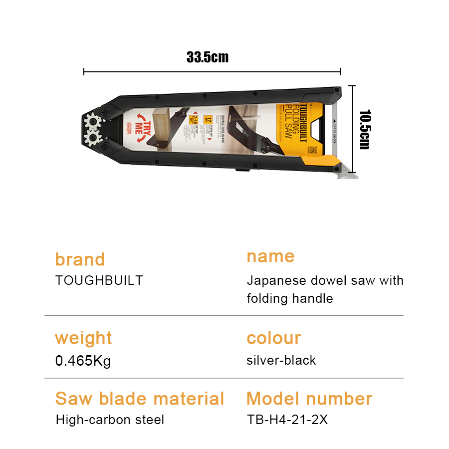 TOUGHBUILT TB-H4-21-2X Japanes - Japanese Pull Saw บทวิจารณ์และราคา