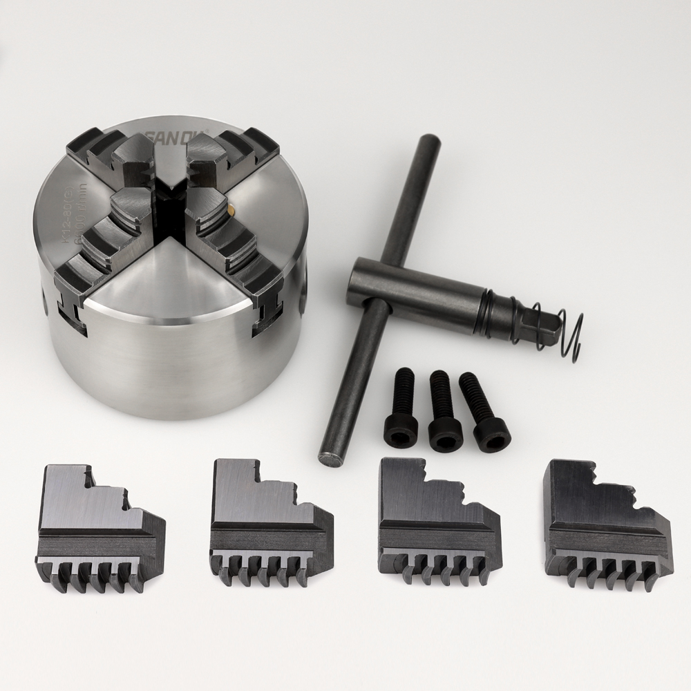 K12-80 4 Jaw Self-Centering 80 - Woodworking Lathe Chuck บทวิจารณ์และราคา