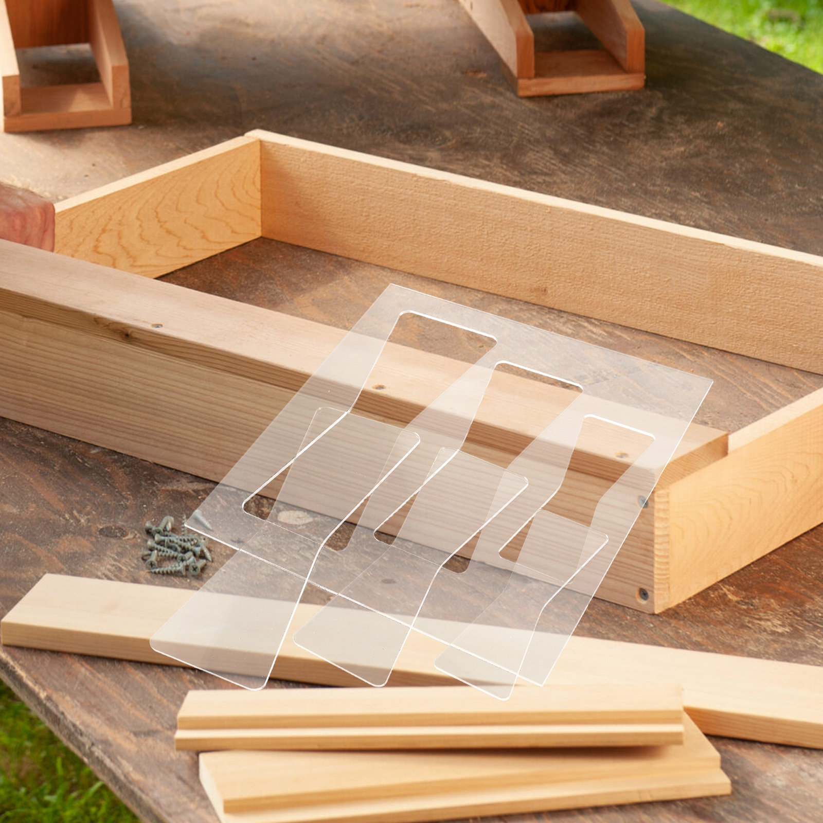 2Pcs Clear Acrylic Butterfly R - Woodworking Kits บทวิจารณ์และราคา