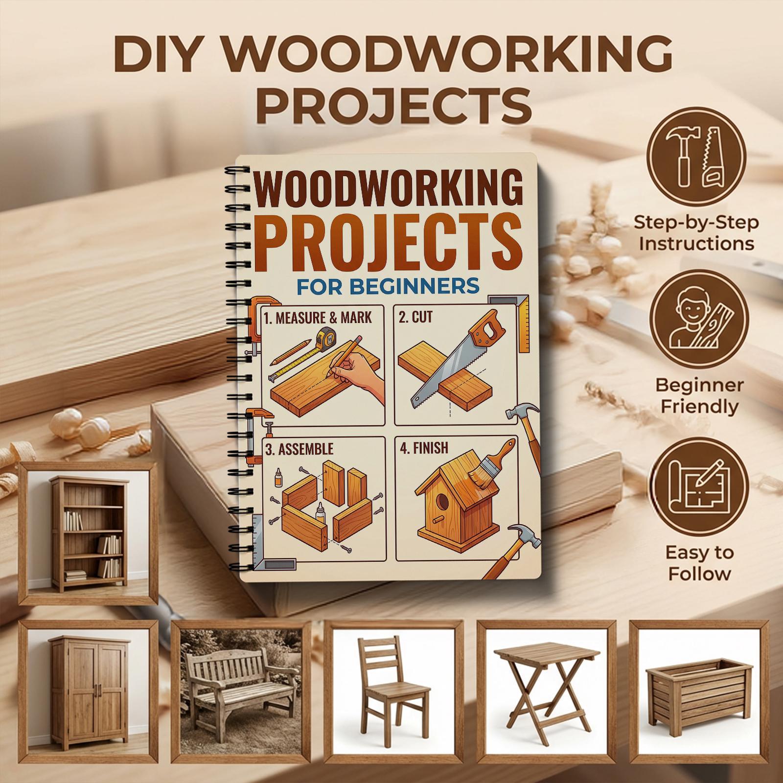 Woodworking Book for Beginners - Woodworking Book บทวิจารณ์และราคา