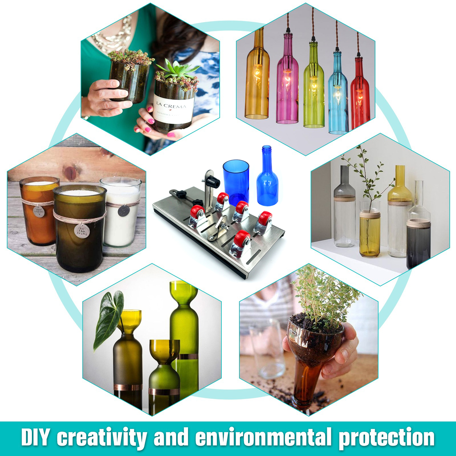 DIY Glass Bottle Cutter Adjust - Woodworking Manufacturing บทวิจารณ์และราคา